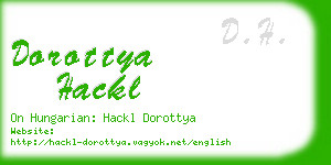 dorottya hackl business card